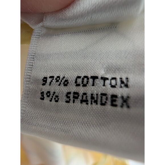 Talbots Yellow Butterfly Floral Cotton Mini Skirt 10 Garden Girl Cottagecore - Picture 8 of 8